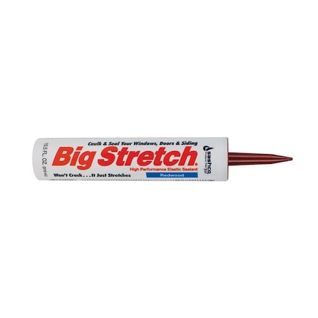 Big Stretch Sashco Big Stretch Redwood Elastomeric Acrylic Latex Door/Siding/ Window Caulk 10.5 oz 10012